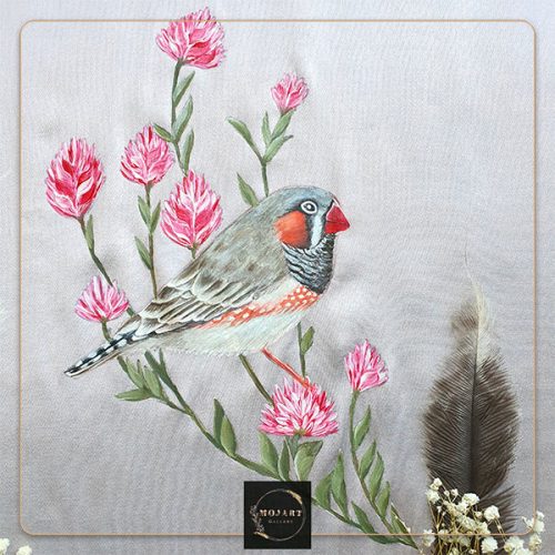 دوره مقدماتی - فصل 11 : نقاشی و جنسیت سازی پرندگان روی پارچه ابریشمی ( تور، حریر )